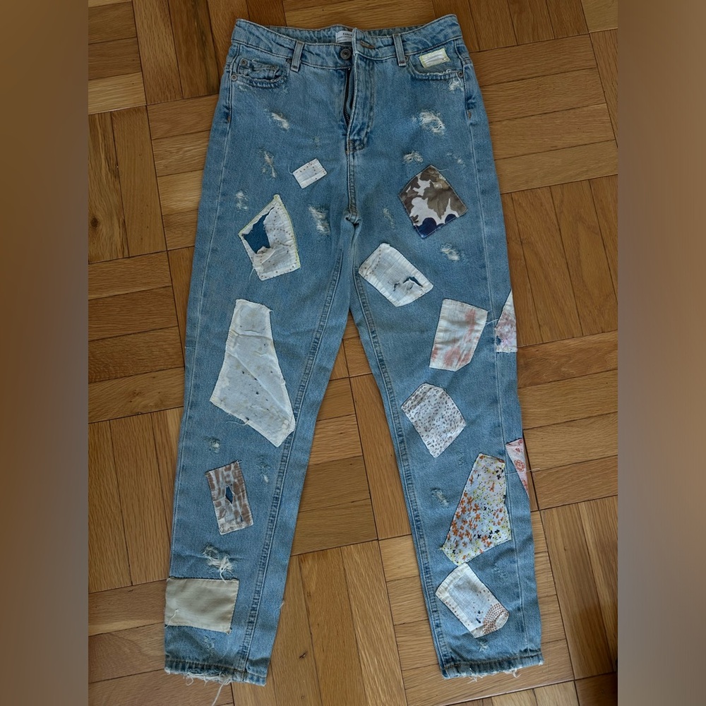 Zara Patch Jeans